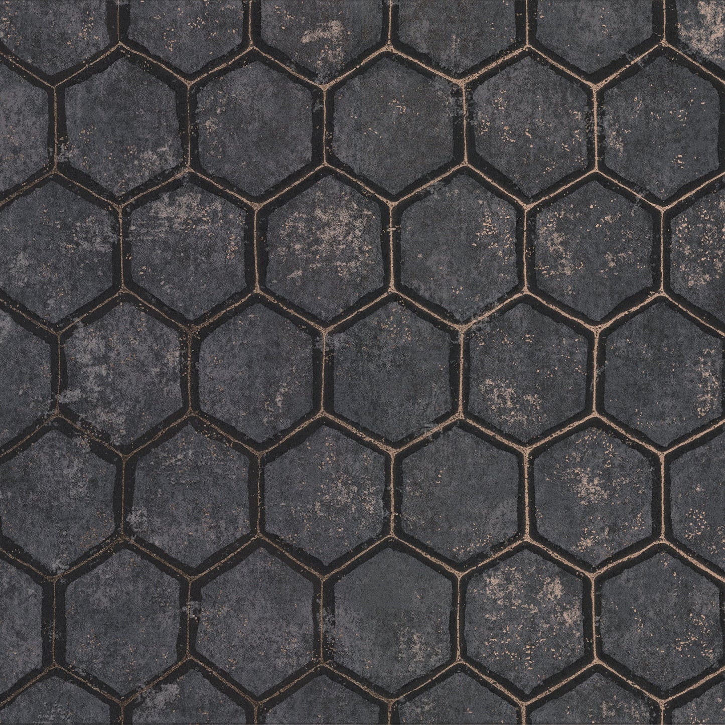 Purchase 2927-00403 Polished, Starling Charcoal Honeycomb by Brewster Wallpaper