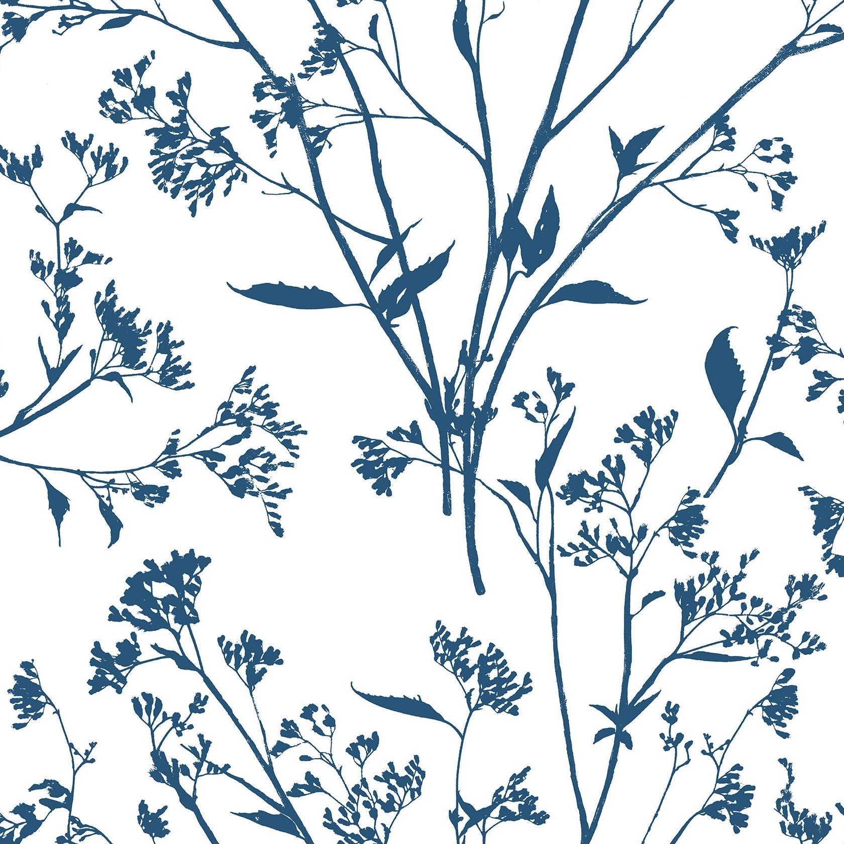 Purchase 2927-80702 Newport Southport Indigo Delicate Branches by A-Street Prints Wallpaper