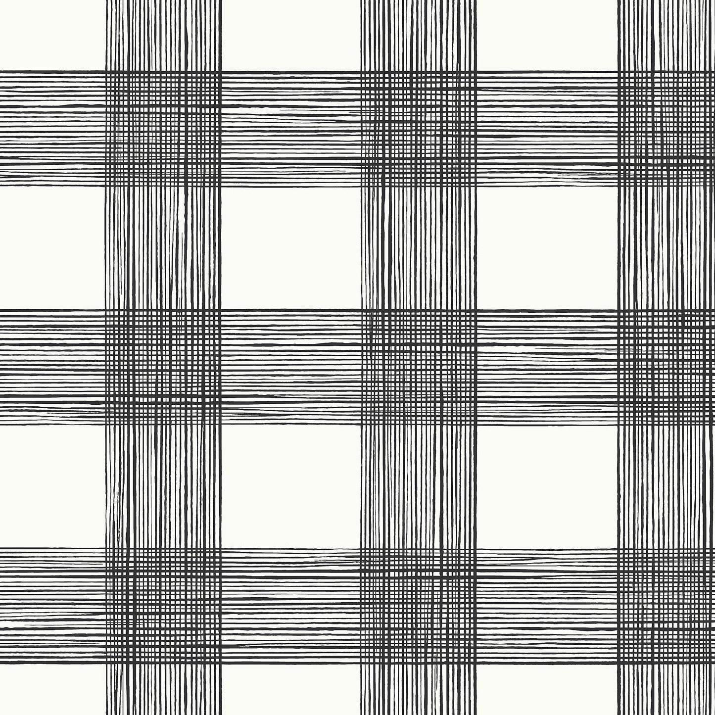 Purchase 2927-80900 Newport Scarborough Black Striated Plaid by A-Street Prints Wallpaper