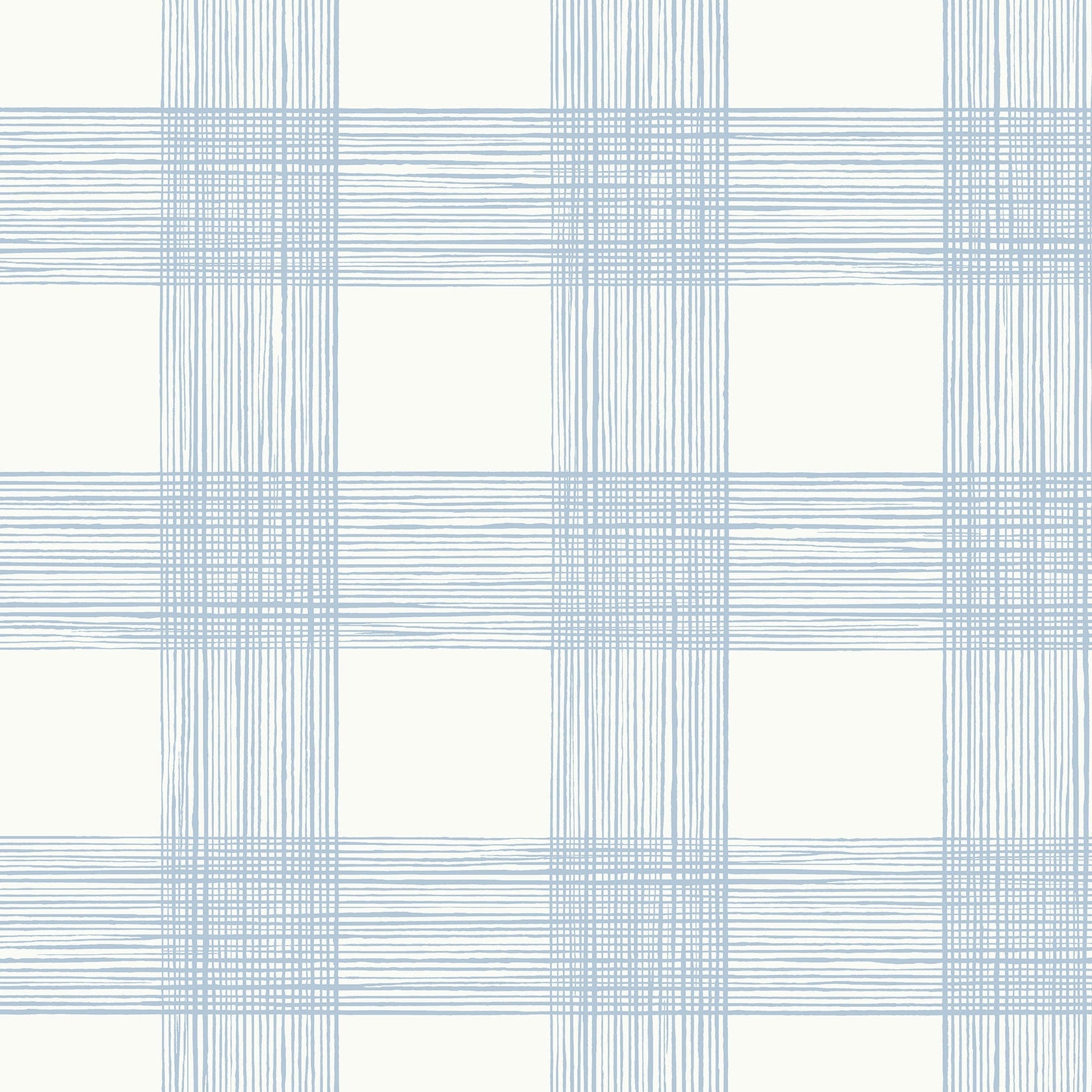 Purchase 2927-80912 Newport Scarborough Light Blue Striated Plaid by A-Street Prints Wallpaper