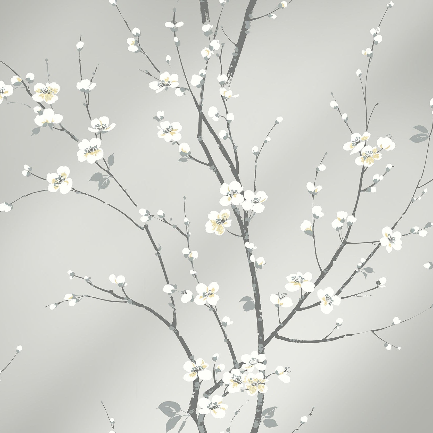Purchase 2927-81808 Newport Monterey Silver Mist Floral Branch by A-Street Prints Wallpaper
