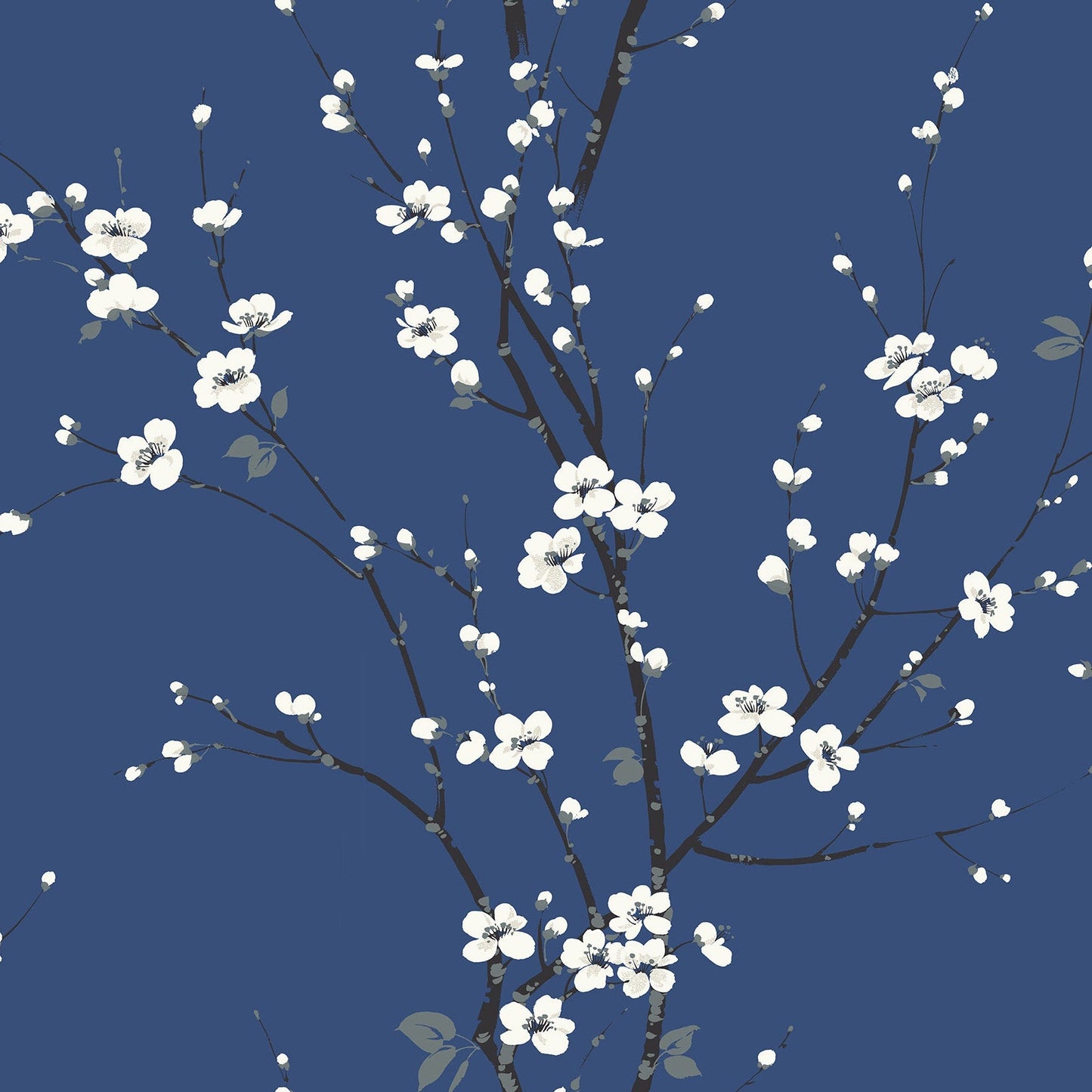 Purchase 2927-81812 Newport Monterey Cobalt Floral Branch by A-Street Prints Wallpaper