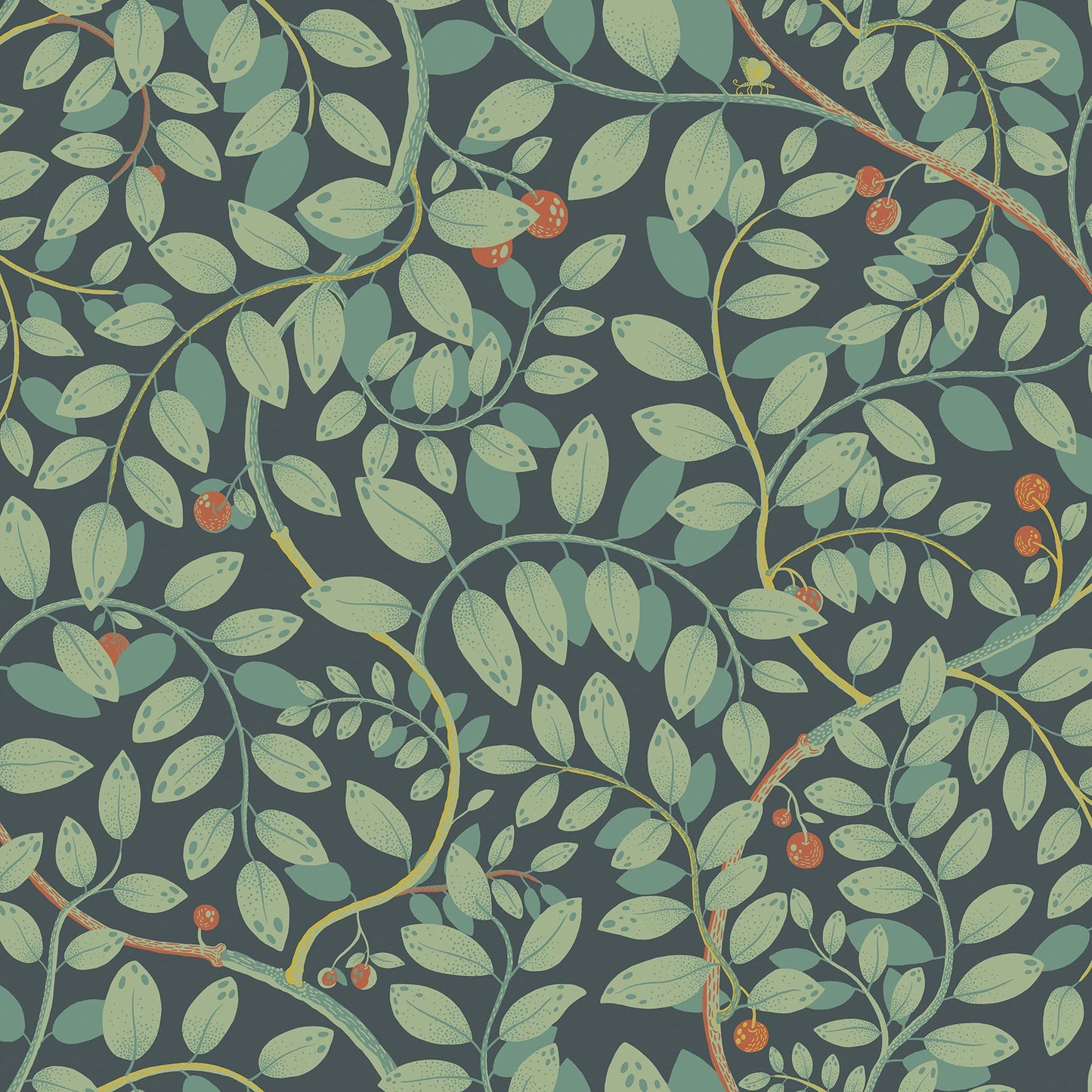 Purchase 2932-65105 Lina, Kirke Turquoise Leafy Vines  by A-Street Prints Wallpaper