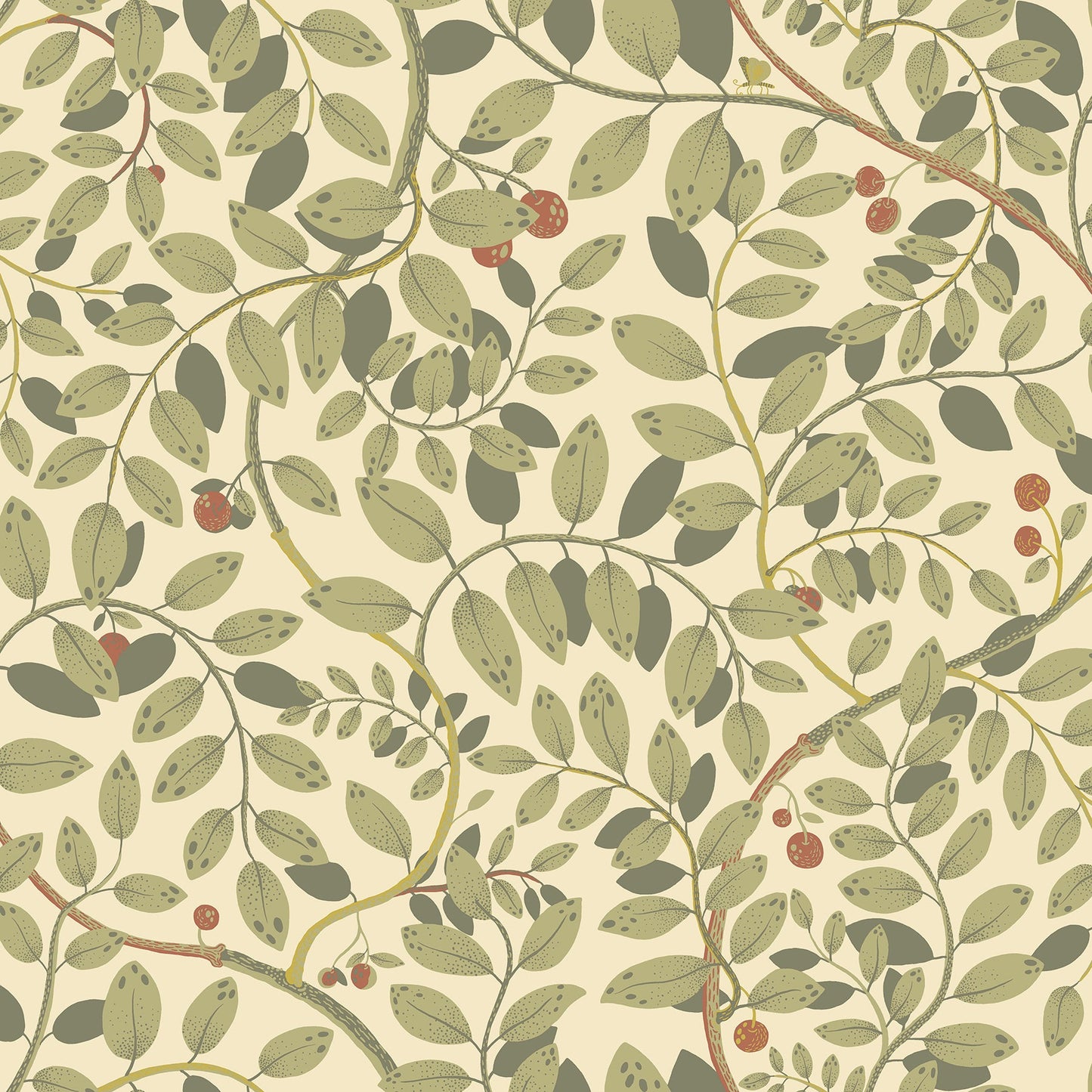 Purchase 2932-65107 Lina, Kirke Green Leafy Vines  by A-Street Prints Wallpaper