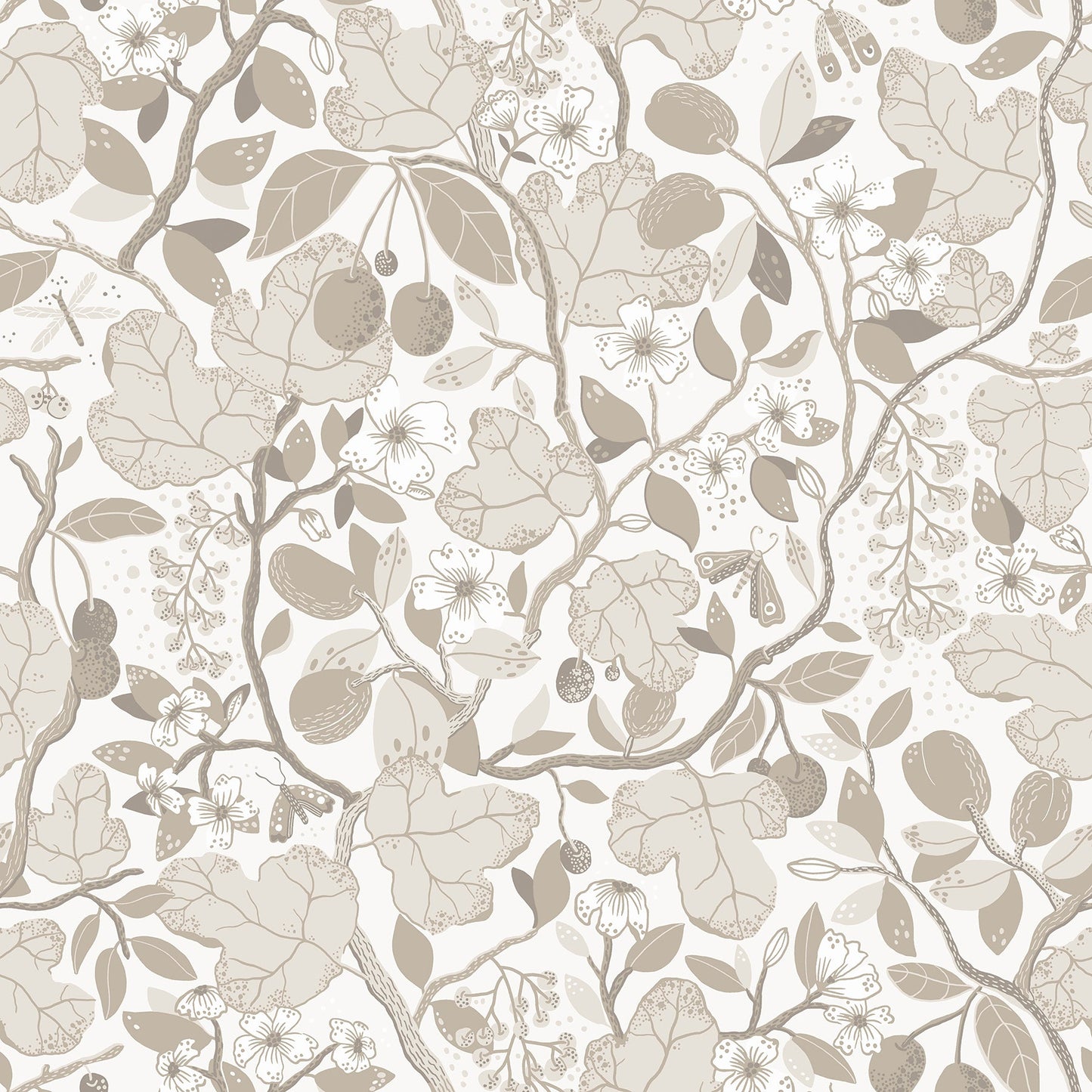 Purchase 2932-65120 Lina, Ewald Beige Garden Vines  by A-Street Prints Wallpaper