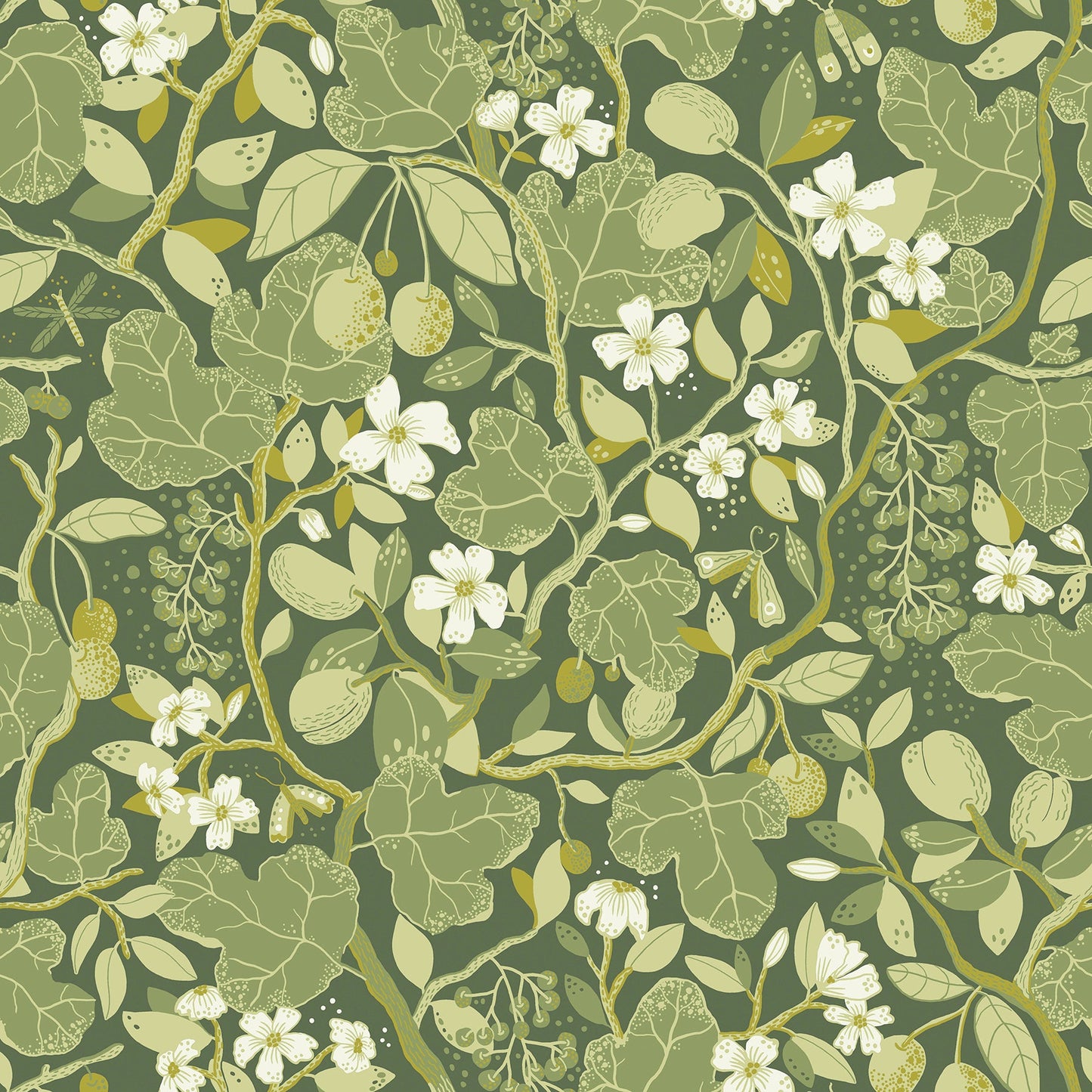 Purchase 2932-65121 Lina, Ewald Green Garden Vines  by A-Street Prints Wallpaper