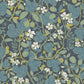Purchase 2932-65122 Lina, Ewald Blue Garden Vines  by A-Street Prints Wallpaper
