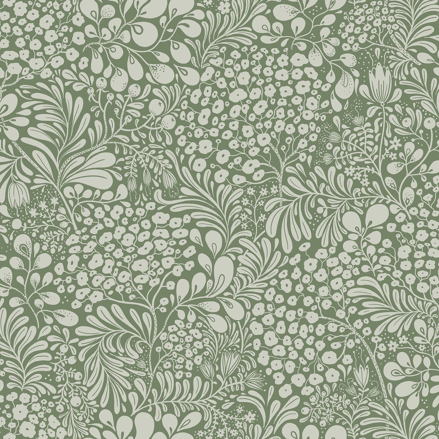 Purchase 2932-65125 Lina, Siv Dark Green Botanical  by A-Street Prints Wallpaper