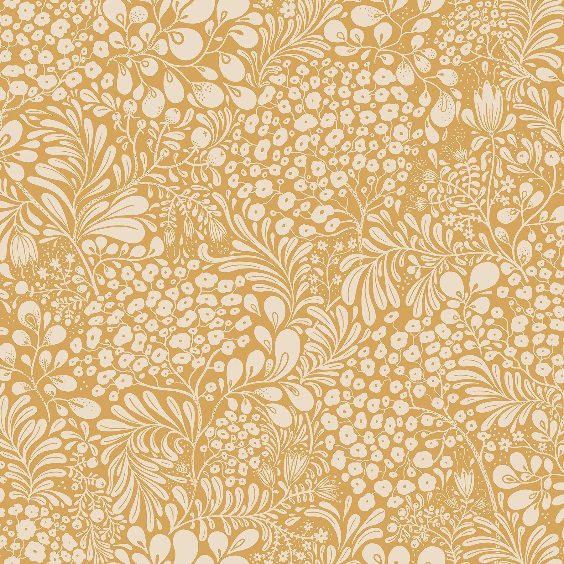 Purchase 2932-65127 Lina, Siv Mustard Botanical  by A-Street Prints Wallpaper