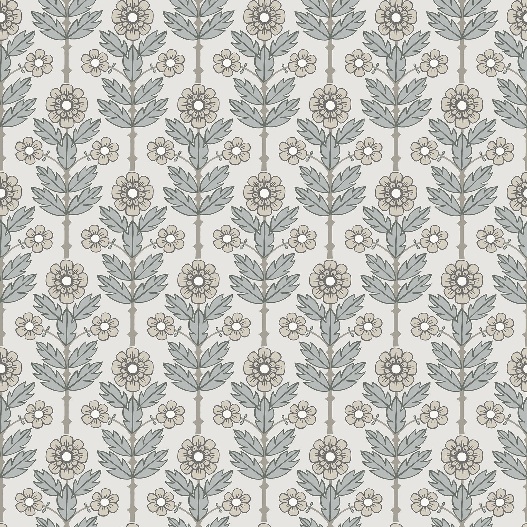 Purchase 2948-28005 Spring, Aya White Floral by A-Street Prints Wallpaper