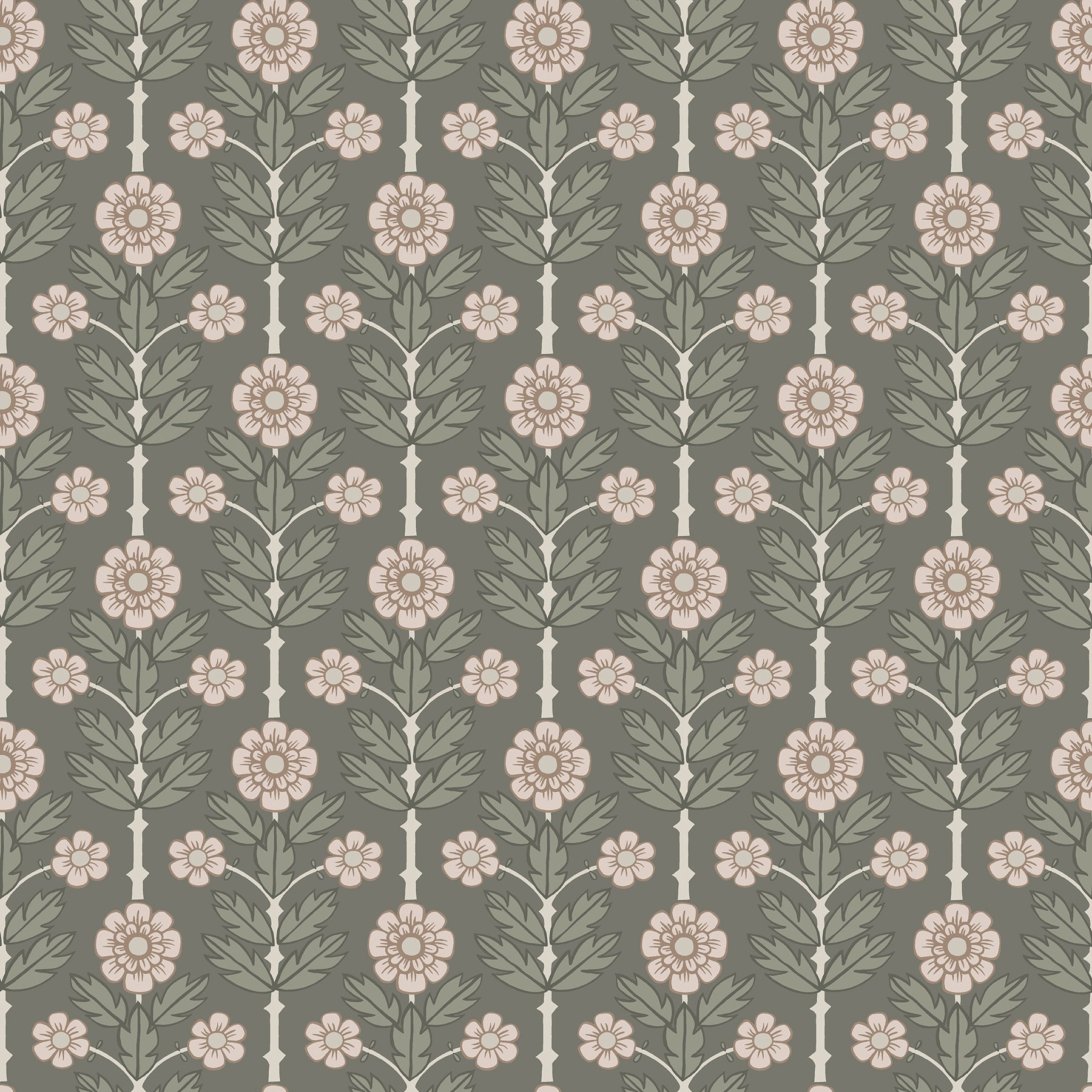Purchase 2948-28008 Spring, Aya Grey Floral by A-Street Prints Wallpaper