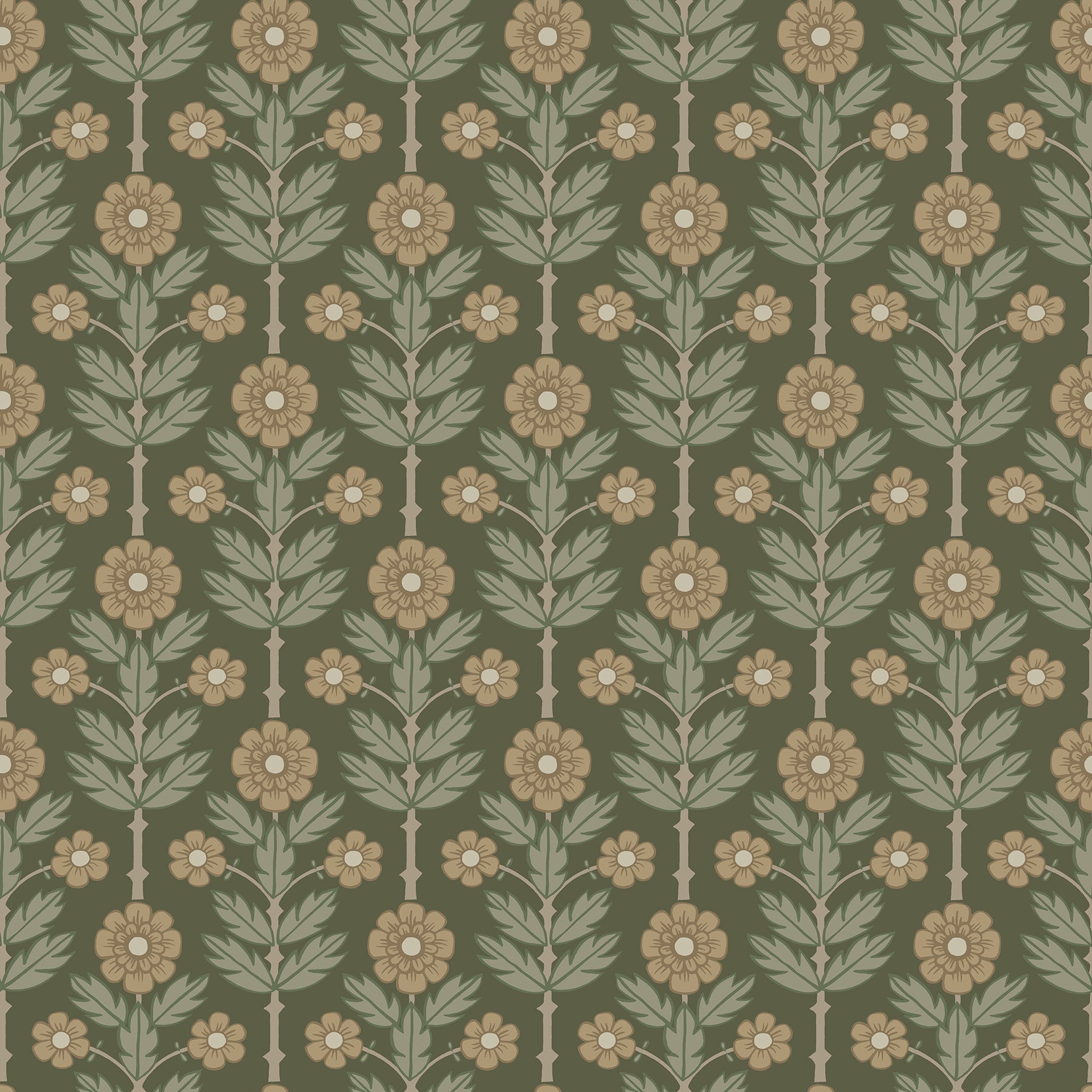 Purchase 2948-28009 Spring, Aya Green Floral by A-Street Prints Wallpaper
