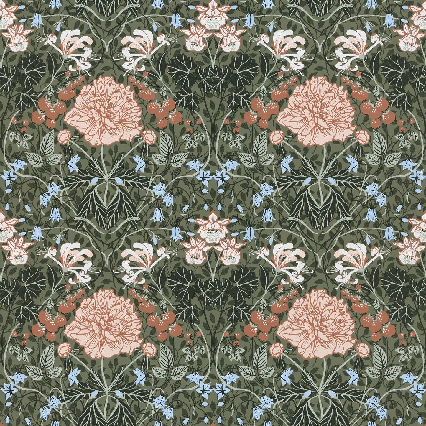 Purchase 2948-28019 Spring, Celestine Green Floral by A-Street Prints Wallpaper