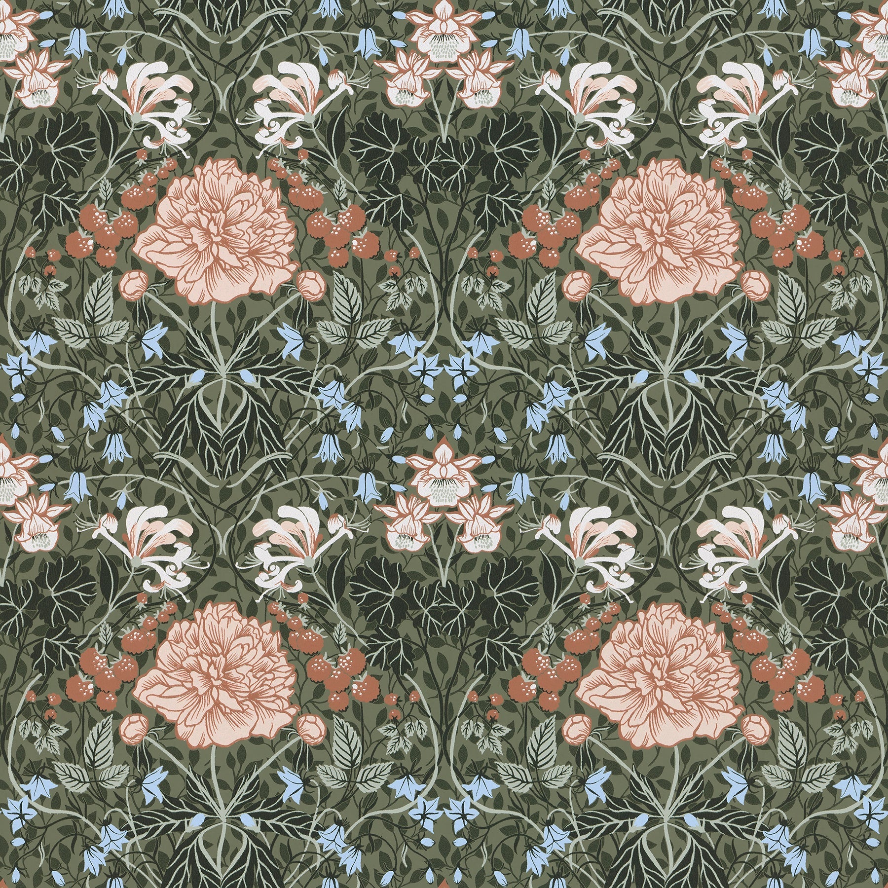 Purchase 2948-28019 Spring, Celestine Green Floral by A-Street Prints Wallpaper
