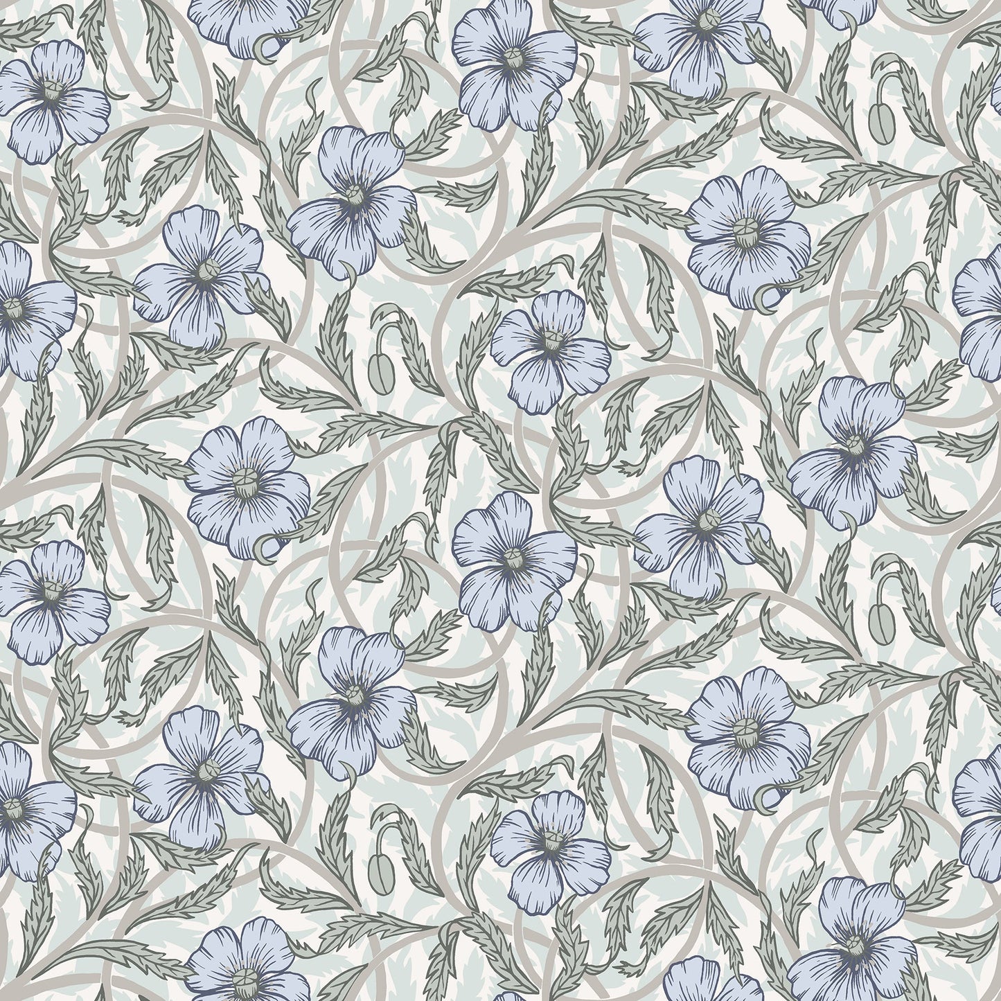 Purchase 2948-28027 Spring, Imogen Light Blue Floral by A-Street Prints Wallpaper
