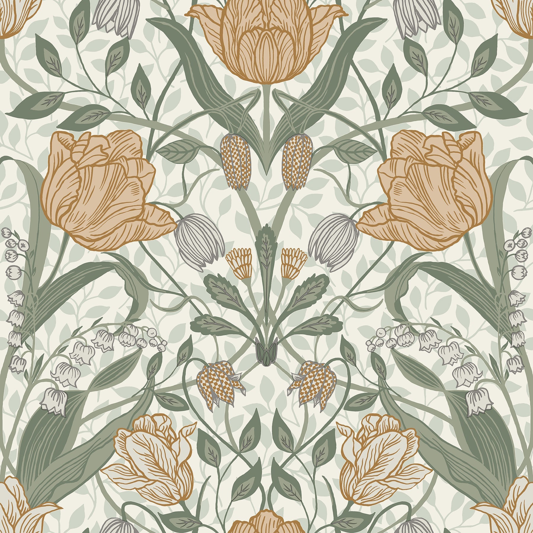 Purchase 2948-33006 Spring, Tulipa Green Floral by A-Street Prints Wallpaper
