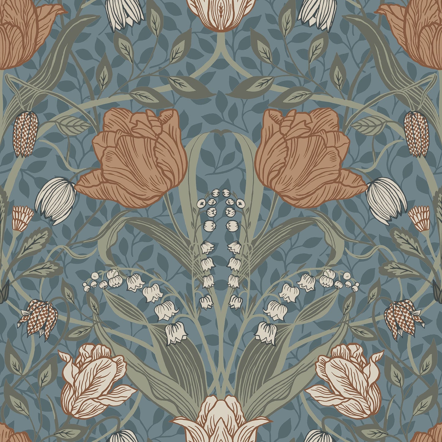 Purchase 2948-33009 Spring, Tulipa Blue Floral by A-Street Prints Wallpaper