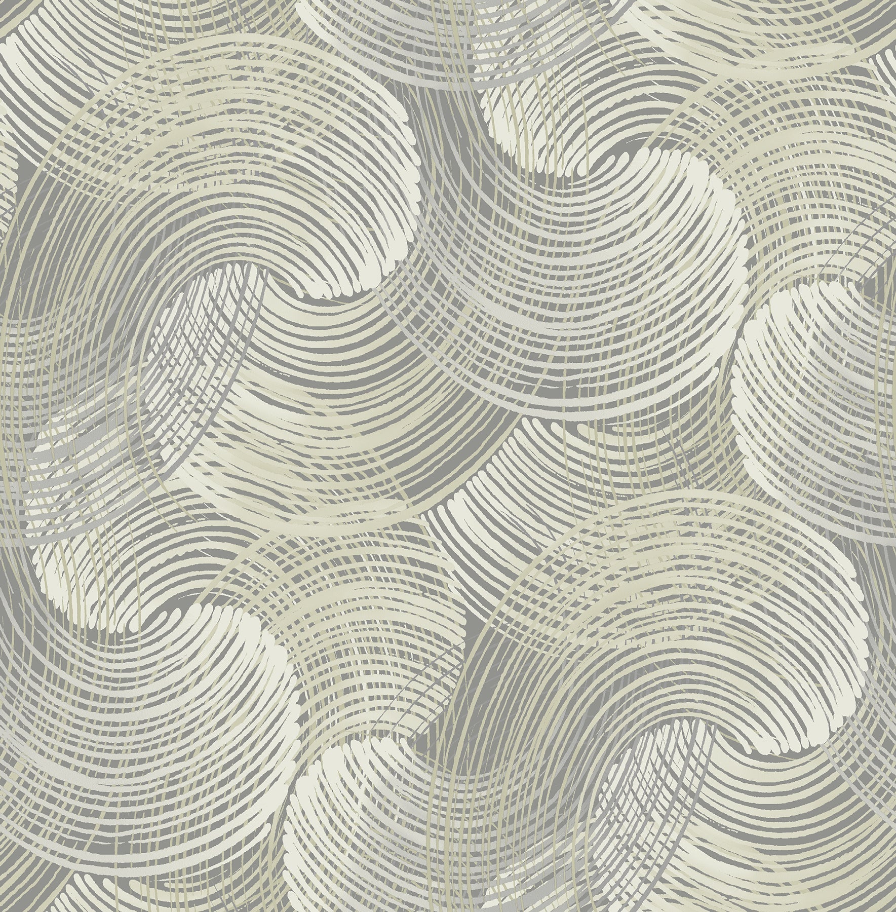 Purchase 2964-25906 Scott Living, Karson Grey Swirling Geometric by A-Street Prints Wallpaper