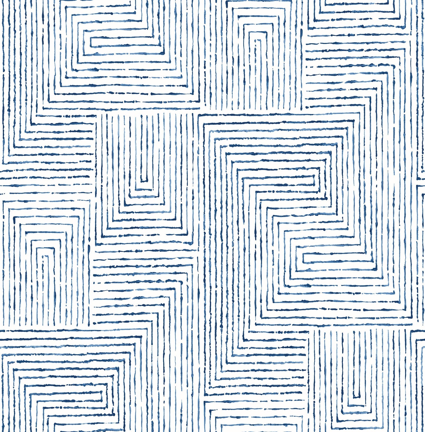 Purchase 2964-25955 Scott Living, Merritt Indigo Geometric by A-Street Prints Wallpaper