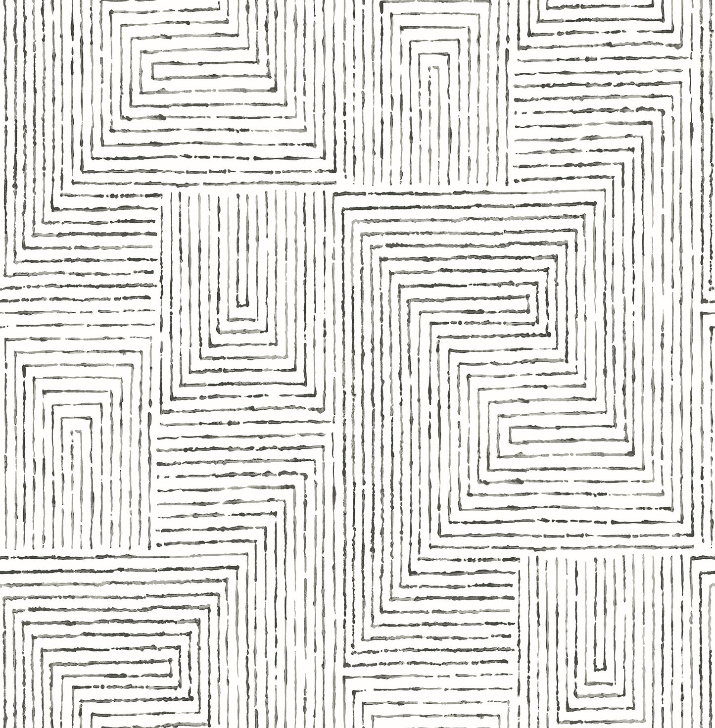 Purchase 2964-25958 Scott Living, Merritt Black Geometric by A-Street Prints Wallpaper