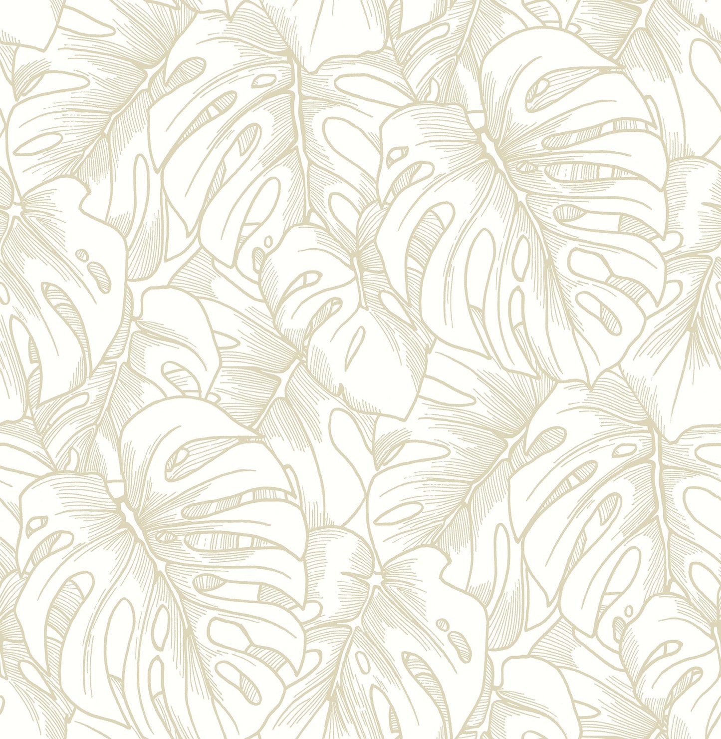 Purchase 2964-87341 Scott Living, Balboa Gold Botanical by A-Street Prints Wallpaper