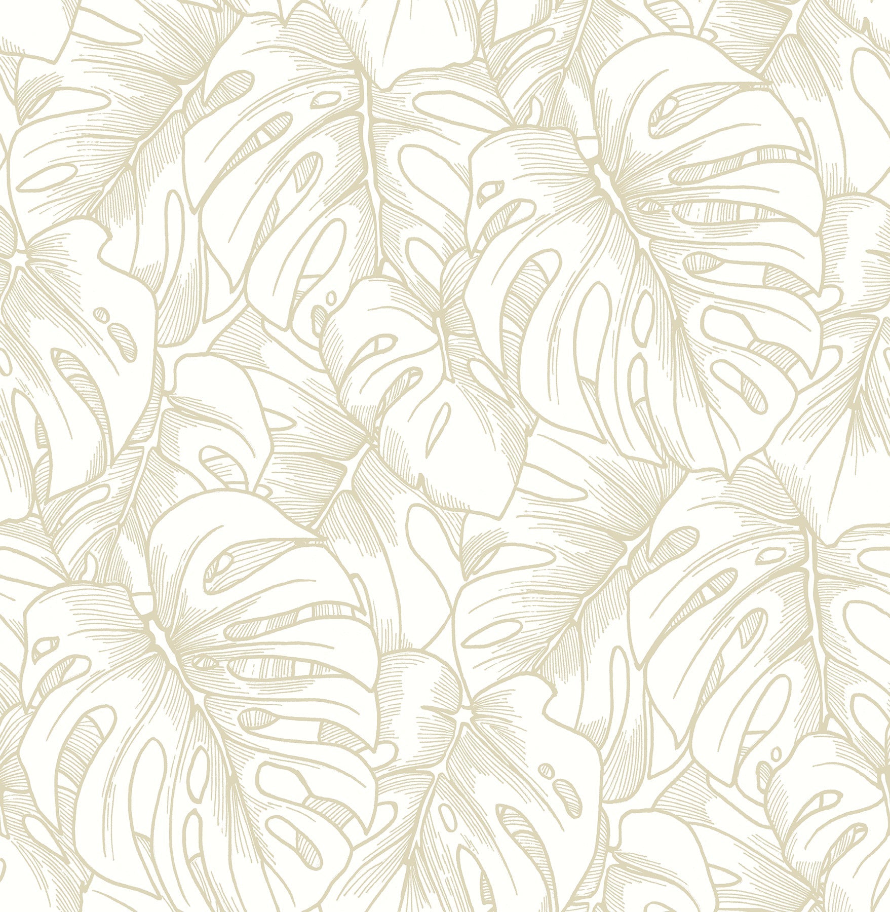 Purchase 2964-87341 Scott Living, Balboa Gold Botanical by A-Street Prints Wallpaper