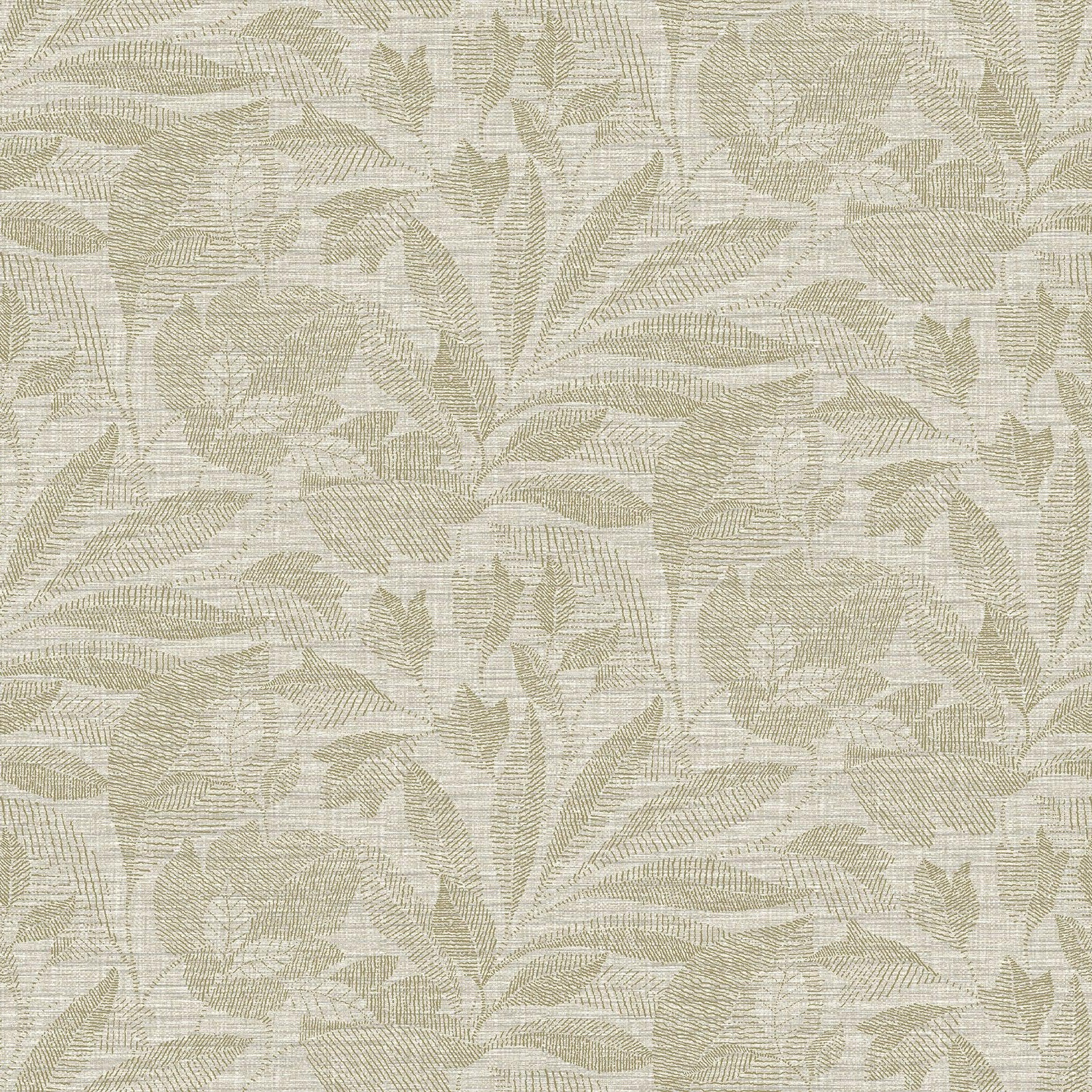 Purchase 2971-86150 Dimensions, Lei Neutral Etched Leaves by A-Street Prints Wallpaper