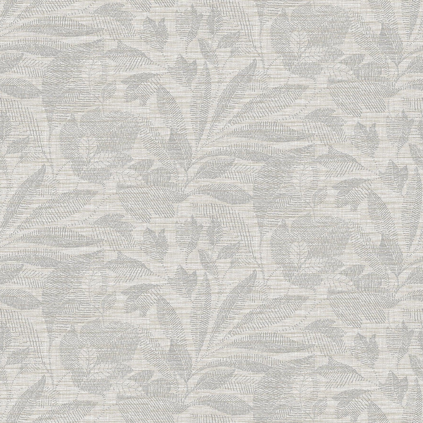 Purchase 2971-86152 Dimensions, Lei Silver Etched Leaves by A-Street Prints Wallpaper