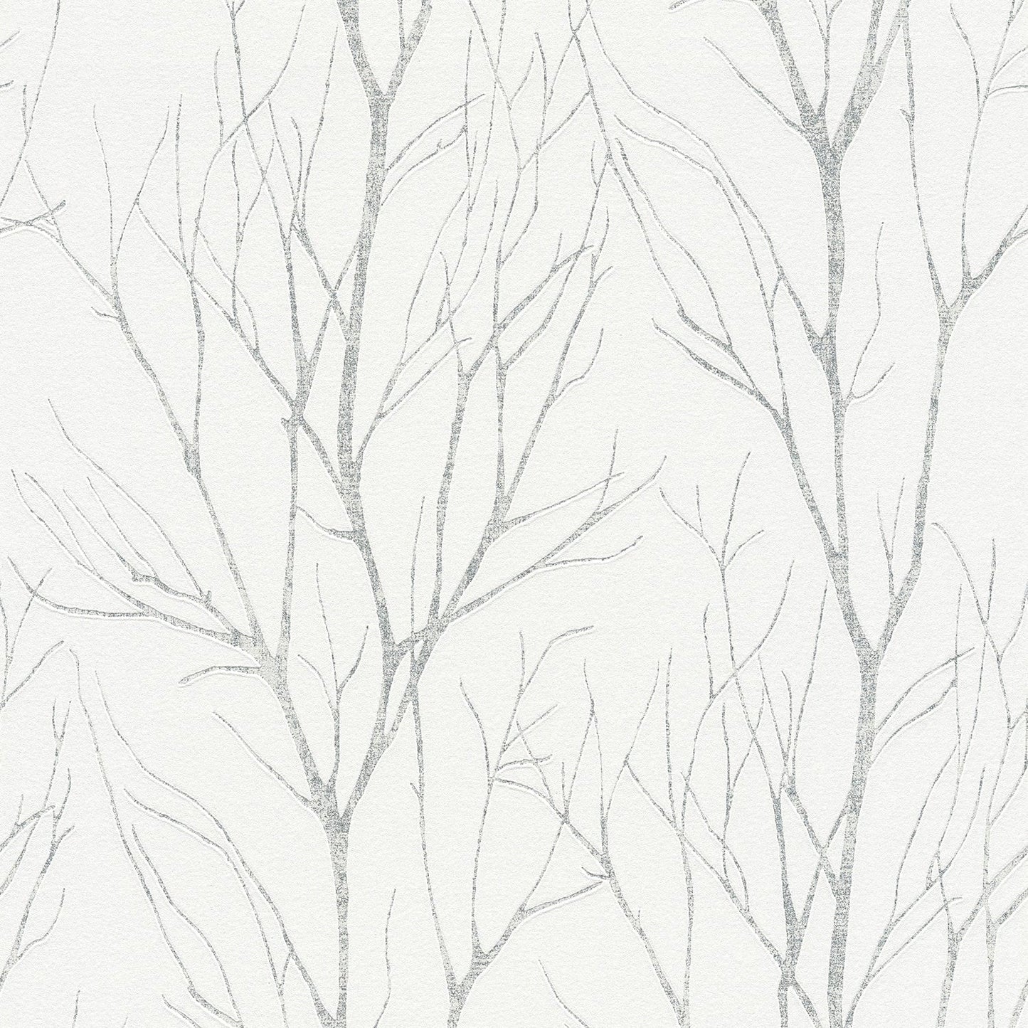Buy 2979-37260-2 Bali Diani White Metallic Tree White by Advantage Wallpaper