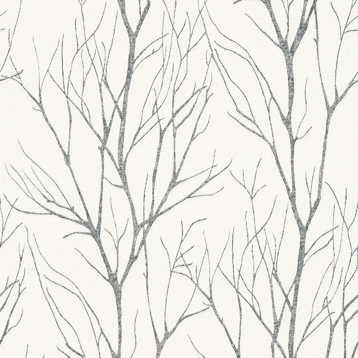 Looking 2979-37260-4 Bali Diani Charcoal Metallic Tree Charcoal by Advantage Wallpaper