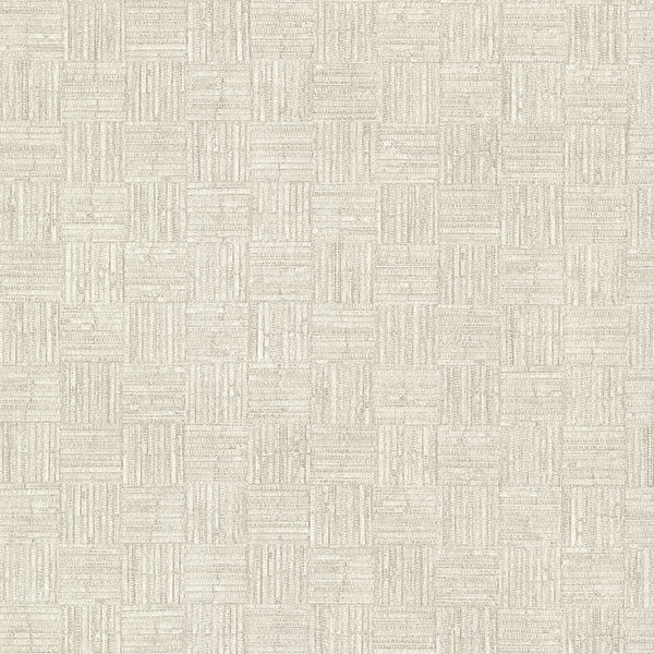 2984-2227 Warner XI Naturals & Grasscloths, Thea Cream Geometric Wallpaper Cream - Warner