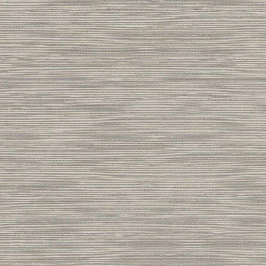 2984-40905 Warner XI Naturals & Grasscloths, Bondi Grey Grasscloth Texture Wallpaper Grey - Warner