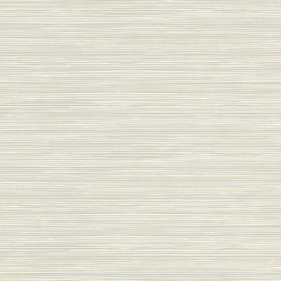 2984-40908 Warner XI Naturals & Grasscloths, Bondi Light Grey Grasscloth Texture Wallpaper Light Grey - Warner