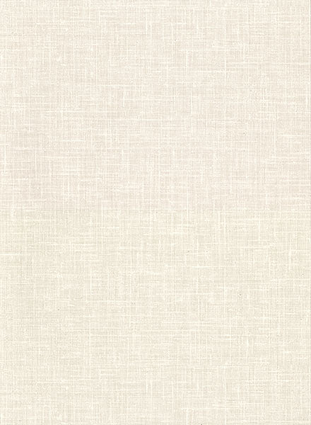 2984-50305 Warner XI Naturals Grasscloths Upton Cream Faux Linen Wallpaper by Warner