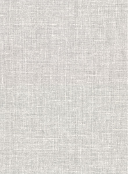 2984-50308 Warner XI Naturals Grasscloths Upton Light Grey Faux Linen Wallpaper by Warner