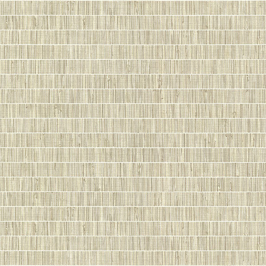 2984-70007 Warner XI Naturals & Grasscloths, Luz Taupe Faux Grasscloth Wallpaper Taupe - Warner