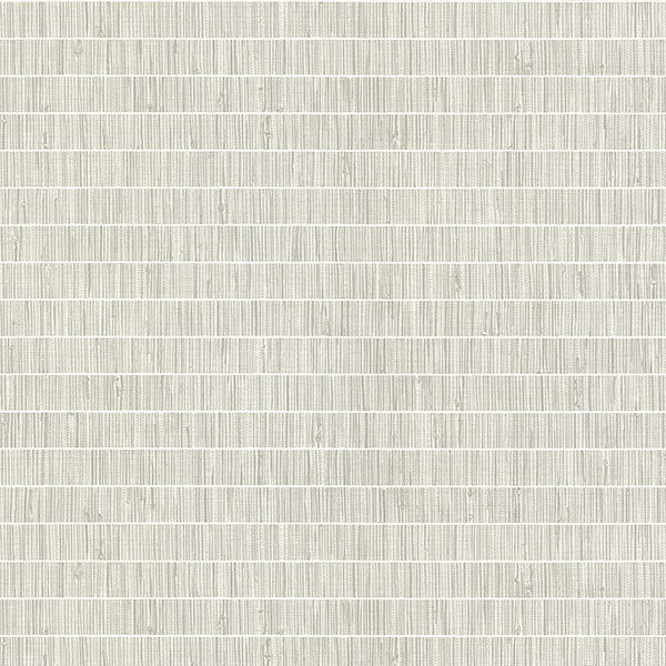 2984-70008 Warner XI Naturals & Grasscloths, Luz Grey Faux Grasscloth Wallpaper Grey - Warner