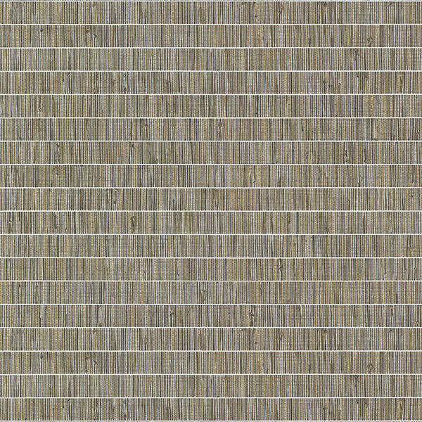 2984-70018 Warner XI Naturals & Grasscloths, Luz Brown Faux Grasscloth Wallpaper Brown - Warner