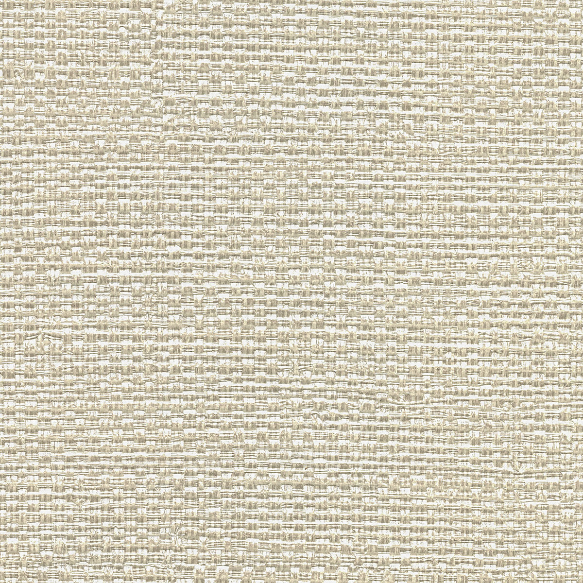 2984-8025 Warner XI Naturals & Grasscloths, Bohemian Bling Off-White Basketweave Wallpaper Off-White - Warner