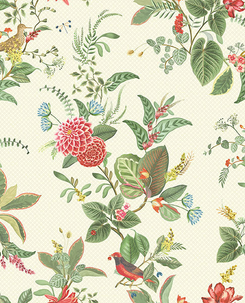 Purchase 300110 Pip Studio Vol. 5, Floris Mint Woodland Floral by Eijffinger Wallpaper