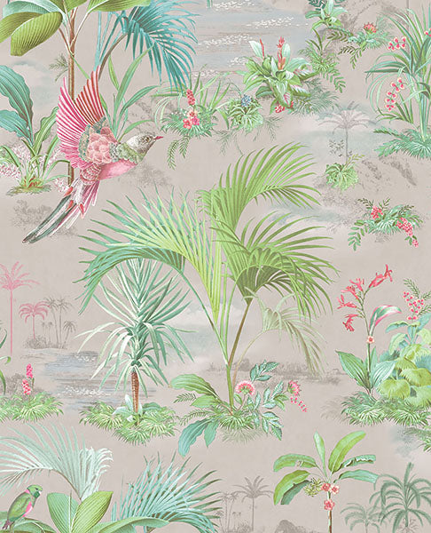 Purchase 300142 Pip Studio Vol. 5, Calliope Grey Palm Scenes by Eijffinger Wallpaper