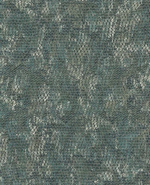 Purchase 300522 Skin, Viper Teal Snakeskin by Eijffinger Wallpaper