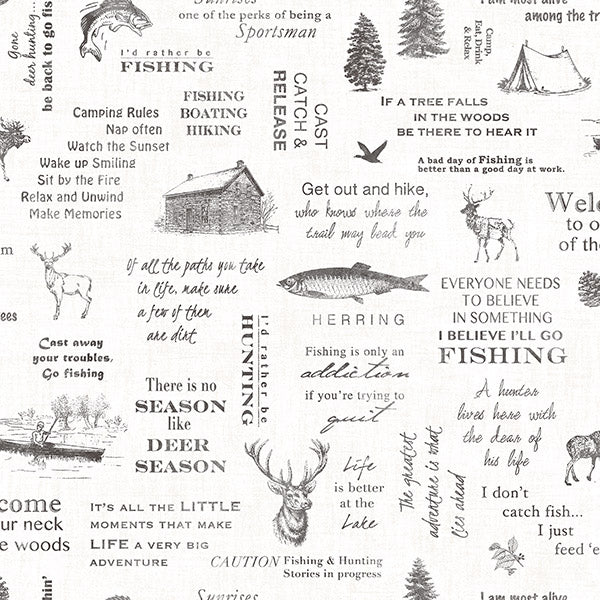 Purchase 3118-01475 Birch and Sparrow, North Hills Camping Quotes by Chesapeake Wallpaper