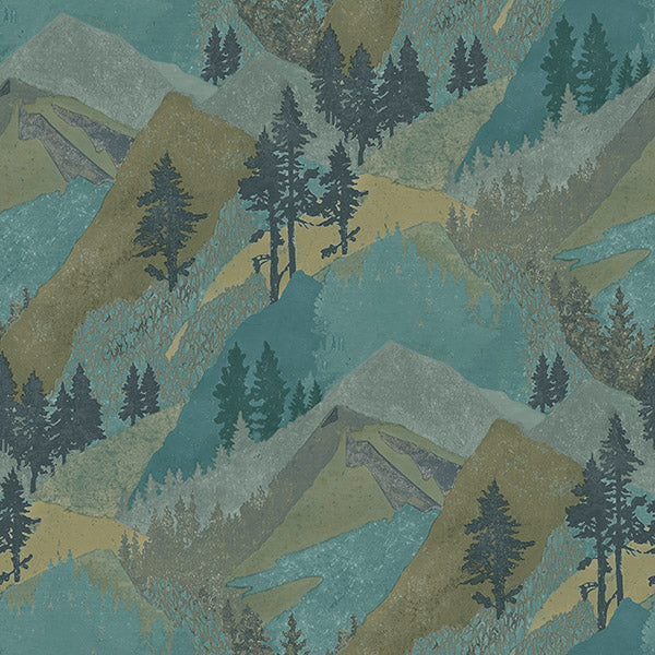 Purchase 3118-12632 Birch and Sparrow, Range Mountains by Chesapeake Wallpaper