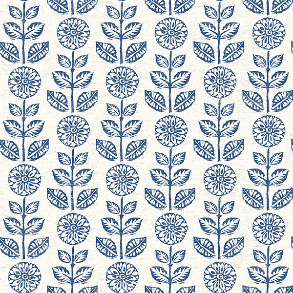 Purchase 3119-13512 Kindred, Dolly Navy Floral by Chesapeake Wallpaper