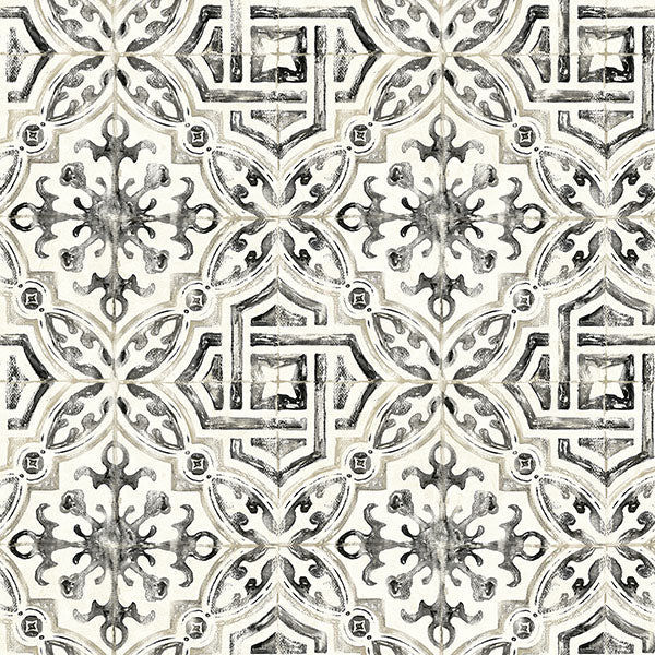 Purchase 3120-12331 Sanibel, Sonoma Black Beach Tile by Chesapeake Wallpaper