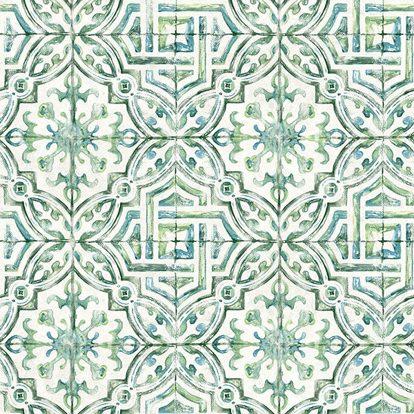 Purchase 3120-12338 Sanibel, Sonoma Green Beach Tile by Chesapeake Wallpaper