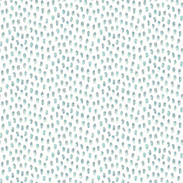 Purchase 3120-13611 Sanibel, Sand Drips Aqua Painted Dots by Chesapeake Wallpaper