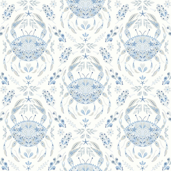 Purchase 3120-13644 Sanibel, Annapolis Light Blue Crustation by Chesapeake Wallpaper