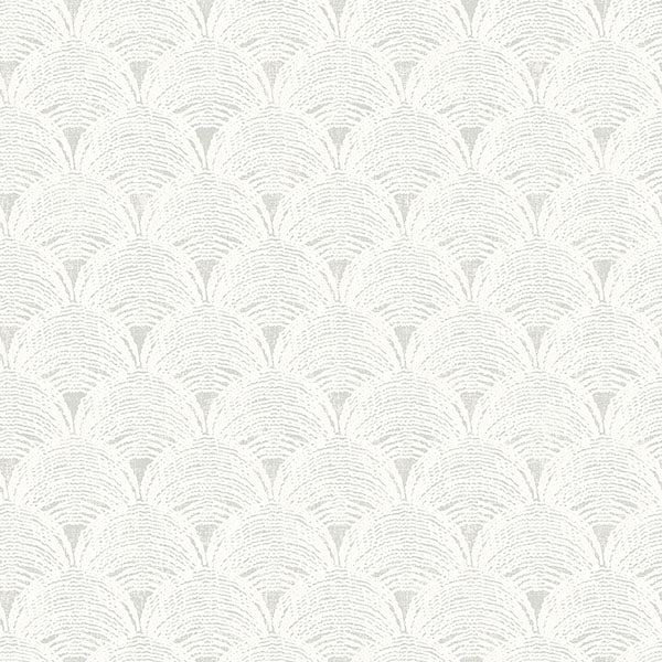 Purchase 3120-13655 Sanibel, Santiago Grey Scalloped by Chesapeake Wallpaper